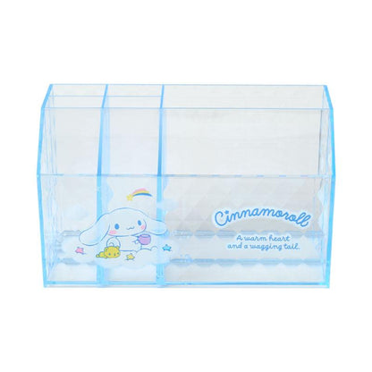 SANRIO | Cinnamoroll Cosmetic Desk Organizer 170×93×100mm (Relaxing)
