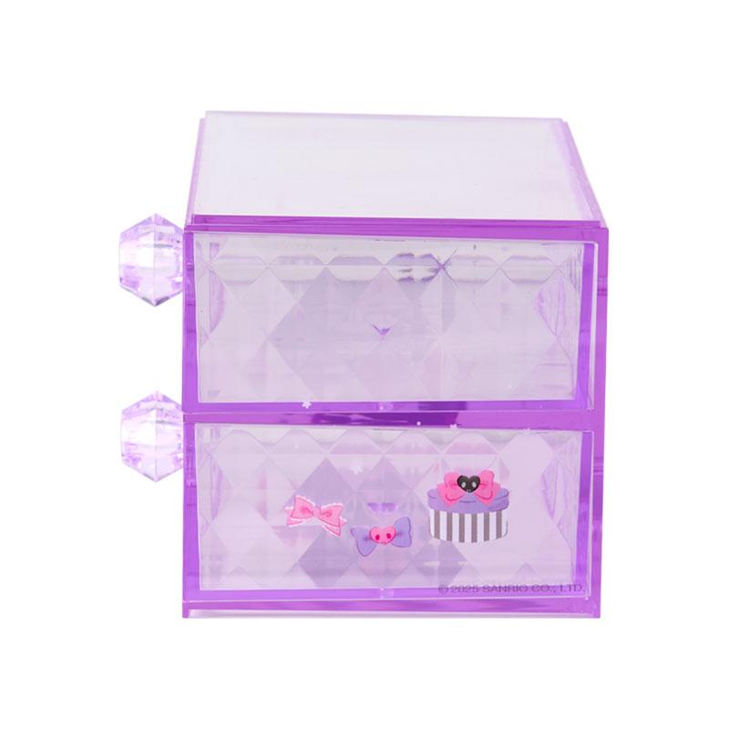 SANRIO | Kuromi Stacking Chest Drawer 163×93×90mm (Relaxing)