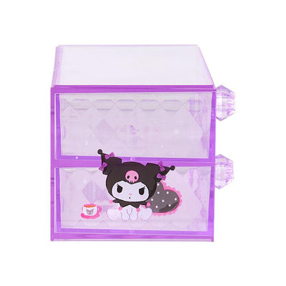 SANRIO | Kuromi Stacking Chest Drawer 163×93×90mm (Relaxing)
