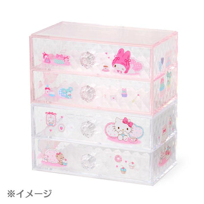 SANRIO | Kuromi Stacking Chest Drawer 163×93×90mm (Relaxing)