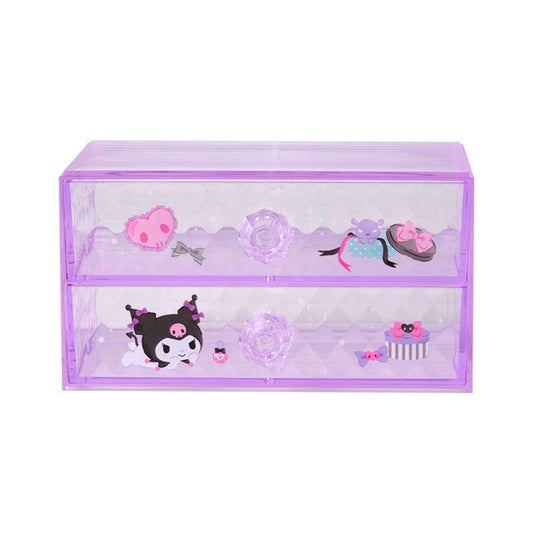SANRIO | Kuromi Stacking Chest Drawer 163×93×90mm (Relaxing)