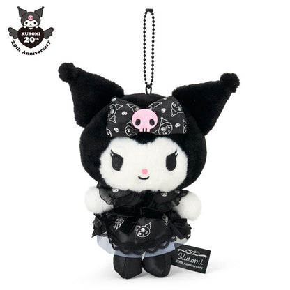 SANRIO | Kuromi Mascot Holder Bag Charm Plush Keychain 140×70×160mm (Kuromi’s Special Key 20th Anniversary Dress)