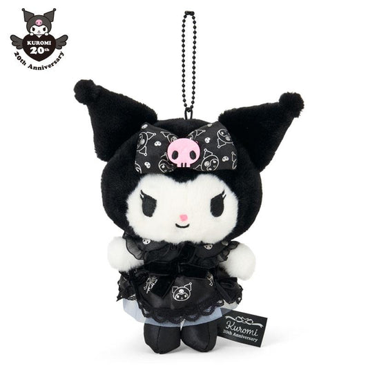 SANRIO | Kuromi Mascot Holder Bag Charm Plush Keychain 140×70×160mm (Kuromi’s Special Key 20th Anniversary Dress)