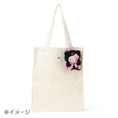 SANRIO | Hello Kitty Mascot Holder Bag Charm Plush Keychain 140x80x130mm (Black Animals)