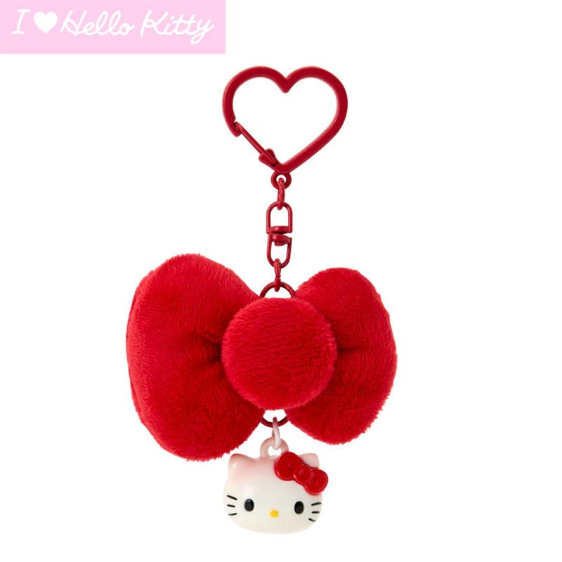 SANRIO | Hello Kitty Red Swaying Ribbon Charm Keychain 65×30×45mm (I Love Hello Kitty)
