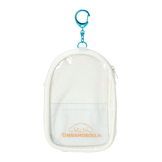 SANRIO | Cinnamoroll Acrylic Stand & Card Holder with Zipper Keychain 92×66mm (Enjoy Idol)