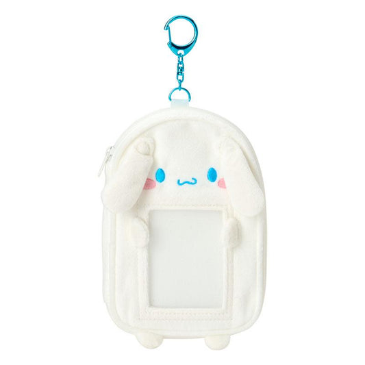SANRIO | Cinnamoroll Acrylic Stand & Card Holder with Zipper Keychain 92×66mm (Enjoy Idol)