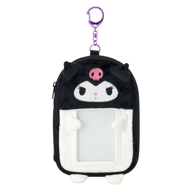 SANRIO | Kuromi Acrylic Stand & Card Holder with Zipper Keychain 92×66mm (Enjoy Idol)