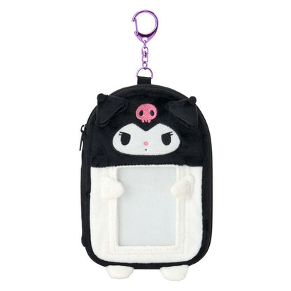 SANRIO | Kuromi Acrylic Stand & Card Holder with Zipper Keychain 92×66mm (Enjoy Idol)