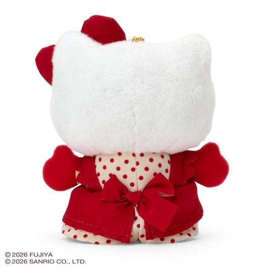 SANRIO | Hello Kitty Mascot Holder Bag Charm Plush Keychain with Cookie 173x138x87mm (Country Ma’am)