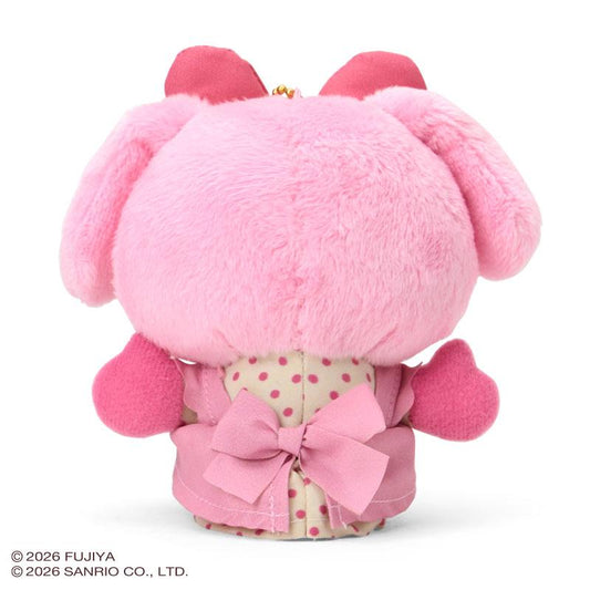 SANRIO | My Melody Mascot Holder Bag Charm Plush Keychain with Cookie 173x138x87mm (Country Ma’am)