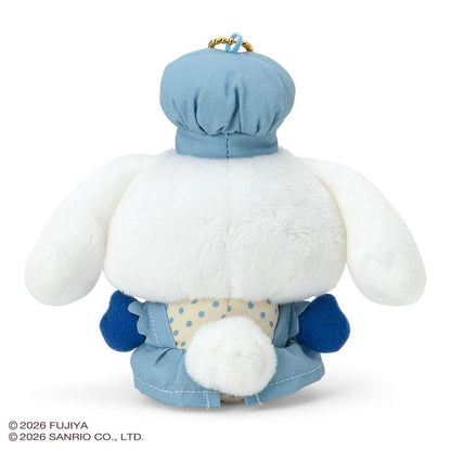 SANRIO | Cinnamoroll Mascot Holder Bag Charm Plush Keychain with Cookie 173x138x87mm (Country Ma’am)