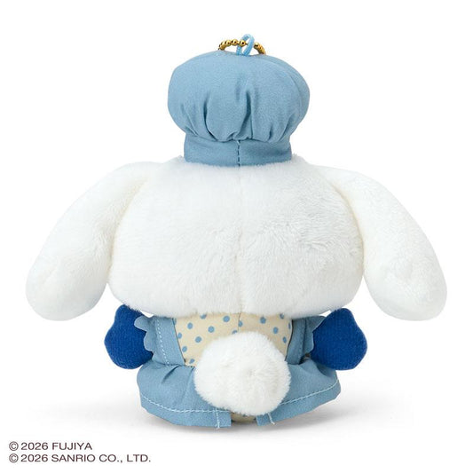SANRIO | Cinnamoroll Mascot Holder Bag Charm Plush Keychain with Cookie 173x138x87mm (Country Ma’am)