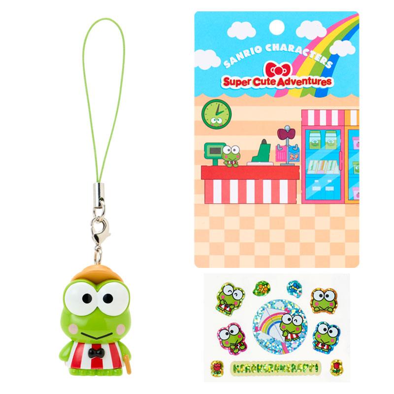 SANRIO | Keroppi Strap And Sticker Set 106x90x37mm (Super Cute Adventures My Dream Smartphone)