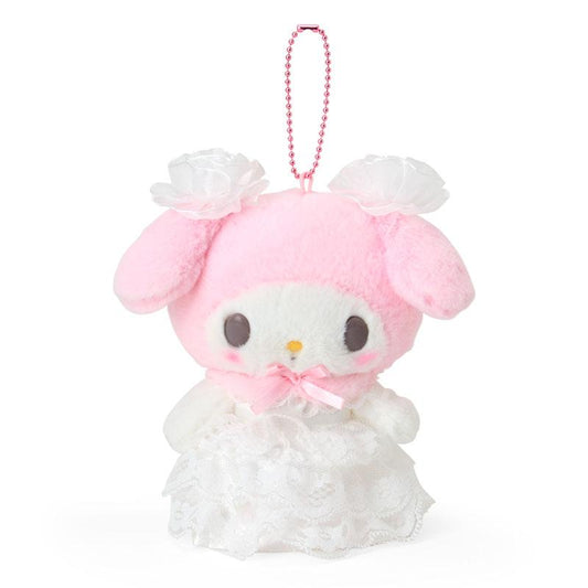 SANRIO | My Melody Plush Keychain Mascot Holder Bag Charm - White 130×75×15mm (Lady Melody)