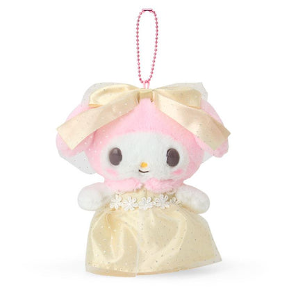 SANRIO | My Melody Plush Keychain Mascot Holder Bag Charm - Yellow 130×75×15mm (Lady Melody)