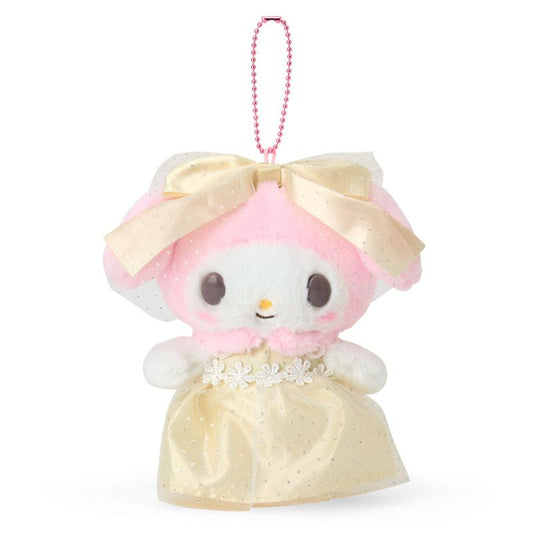 SANRIO | My Melody Plush Keychain Mascot Holder Bag Charm - Yellow 130×75×15mm (Lady Melody)