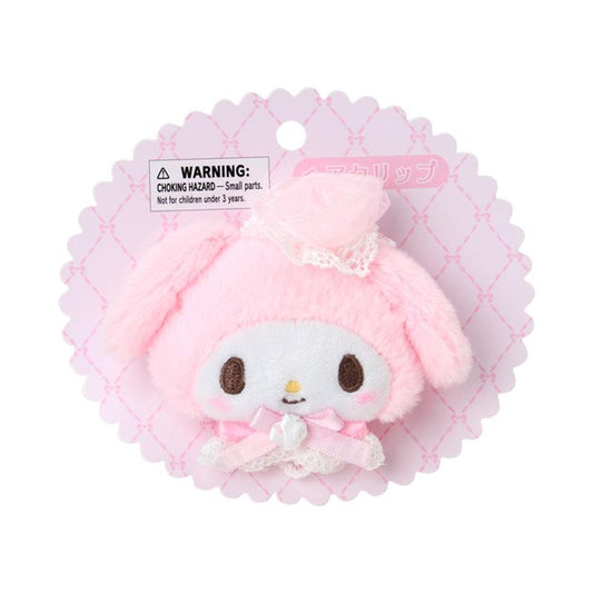 【Pre-order for late Jan.】SANRIO | My Melody Plush Hair Clip 95×30×75mm (Lady Melody)