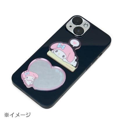 SANRIO | Kuromi Acrylic Sticker & Sticky Mirror Set 53×3×45mm