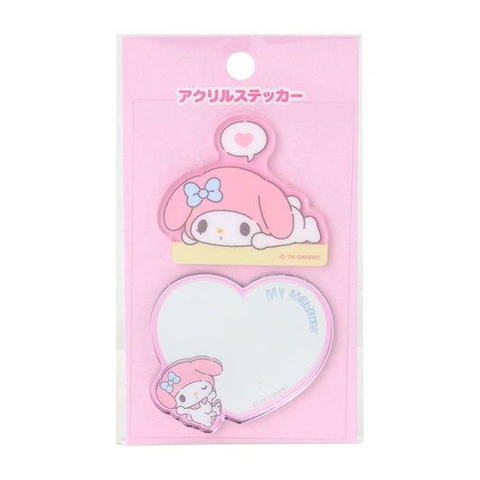 SANRIO | My Melody Acrylic Sticker & Sticky Mirror Set 53×3×45mm