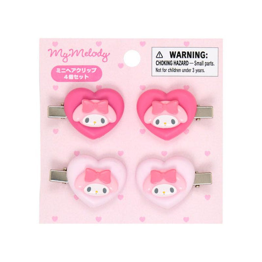 SANRIO | My Melody Mini Hair Clip 4 Piece Set 90x88x14mm