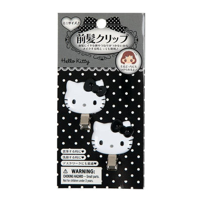 SANRIO | Hello Kitty Mini Bangs Clip Hair Clip 45×11×37mm Each (Black)