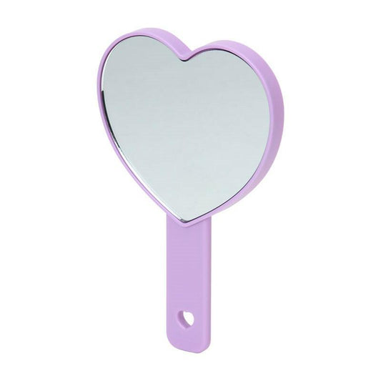 SANRIO | Kuromi Hand Mirror 100×15×155mm (Sparkling Sequins Heart Shaped)