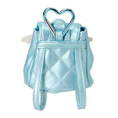 SANRIO | Hello Kitty Mini Pouch with Carabiner Backpack Style Blue 85×60×100mm (Miniature Quilt)