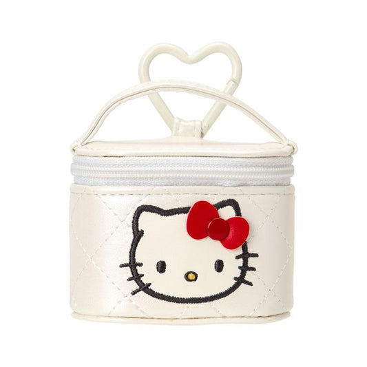 SANRIO | Hello Kitty Mini Accessory Case Vanity-Shaped Keychain White 75×45×80mm (Miniature Quilt)