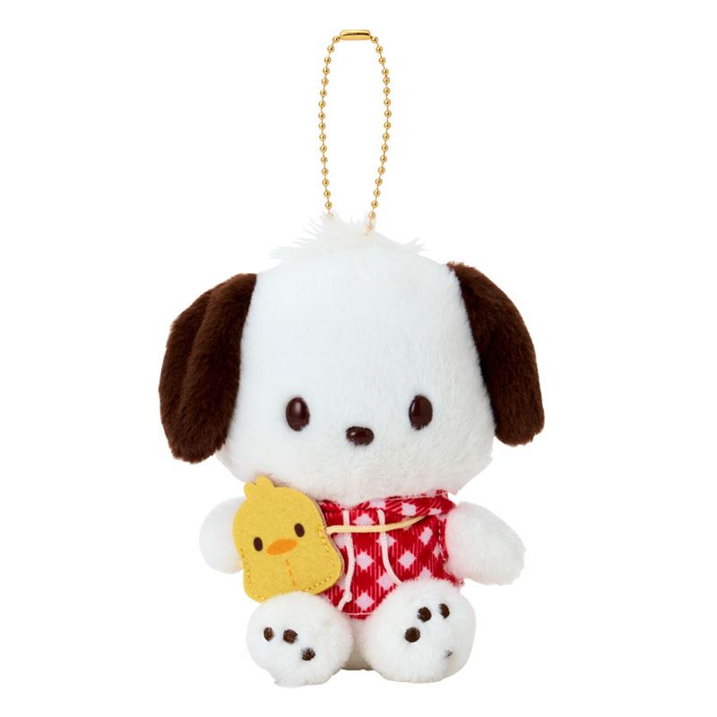 SANRIO | Mascot Holder Bag Charm Keychain 120×80×140mm (Pochacco Loves Pee-chans - Happy Birthday)
