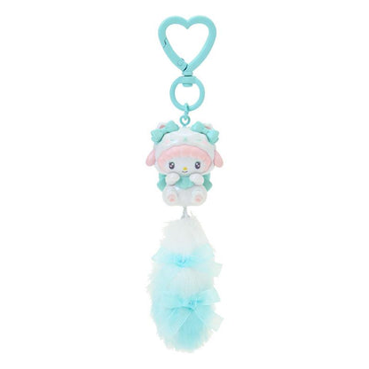 SANRIO | My Sweet Piano Dangling Tail Mascot Strap Keychain 35×25×105mm (Milky Kitten)