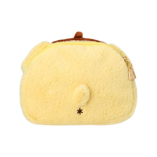 SANRIO | PomPomPurin Pom Pom Purin  Fluffy Pouch 150x20x110mm (Full And Happy Pudding 30th anniversary)