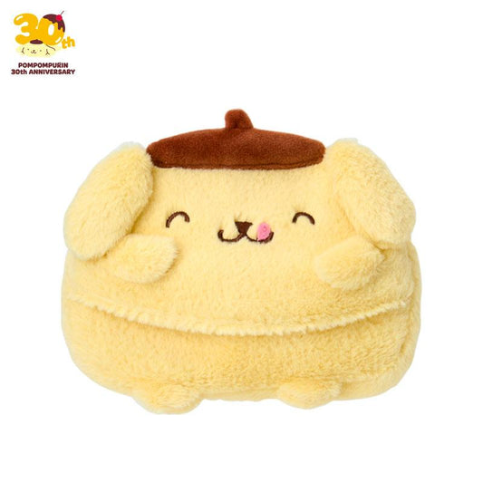 SANRIO | PomPomPurin Pom Pom Purin  Fluffy Pouch 150x20x110mm (Full And Happy Pudding 30th anniversary)