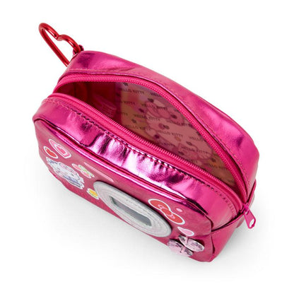 SANRIO | Hello Kitty Metallic Pouch with Carabiner 125x55x85mm (Academy Sparkling Journey)