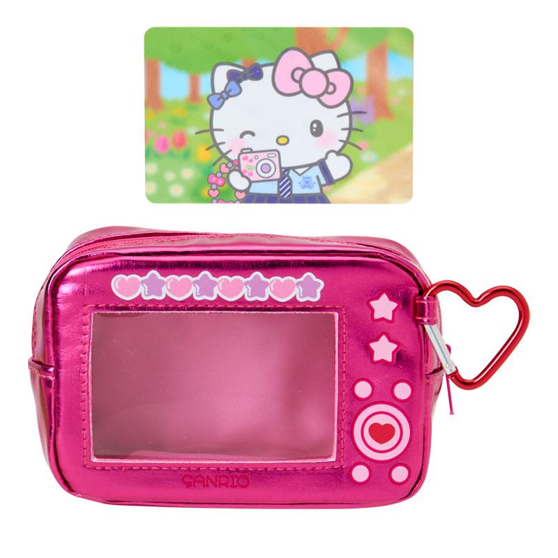 SANRIO | Hello Kitty Metallic Pouch with Carabiner 125x55x85mm (Academy Sparkling Journey)