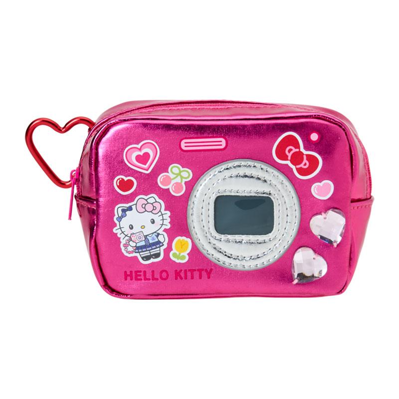 SANRIO | Hello Kitty Metallic Pouch with Carabiner 125x55x85mm (Academy Sparkling Journey)