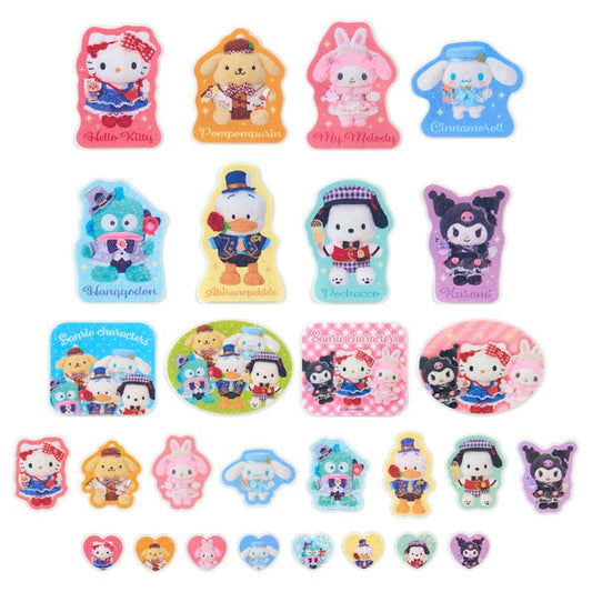 SANRIO | Sticker Set 120×3×120mm (Character Grand Prix 4th Edition Outfit Collection)