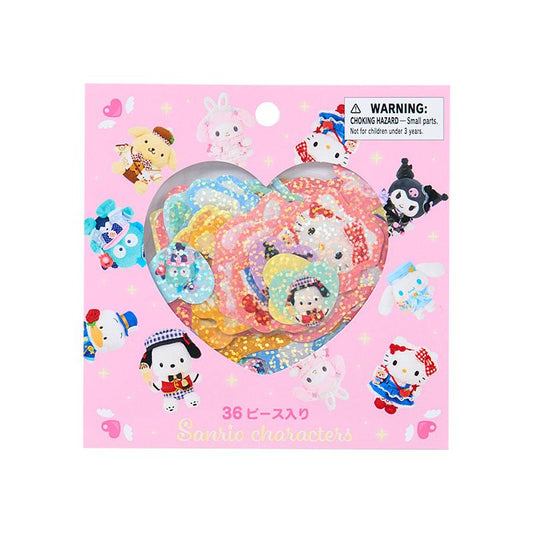 SANRIO | Sticker Set 120×3×120mm (Character Grand Prix 4th Edition Outfit Collection)