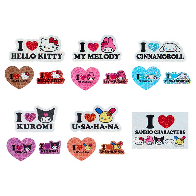 SANRIO | Hologram Sticker Set 110×3×120mm  (I Love Sanrio Characters)