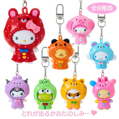 SANRIO | Secret Keychain Raincoat Blind Box 47×35×63mm (Chibitomo Series 4th Edition) (Order 8 For A Complete Box)