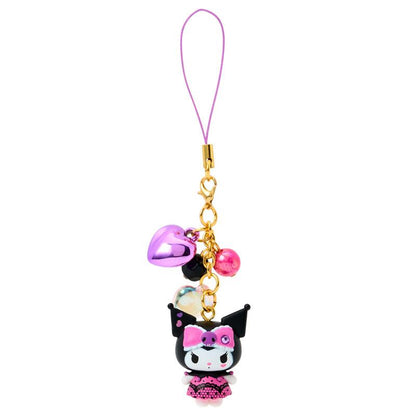 SANRIO | Kuromi Strap Phone Charm Keychain 28x20x35mm (Gal Style Max)