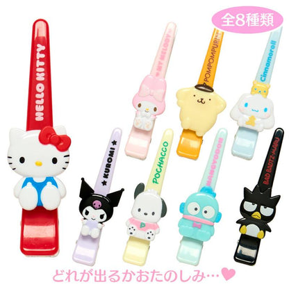 SANRIO | Secret Long Hair Clip Style Mini Hair Clip Blind Box 10x10x60mm (Mini Sanrio Celebrating Shop 55th Anniversary)