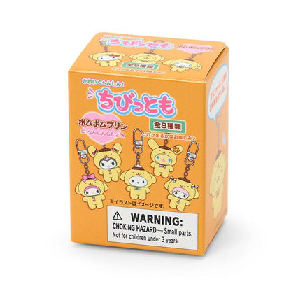 SANRIO | Pompompurin Secret Chibitto Series Keychain Charm Blind Box 48x37x65mm (Pompompurin 30th Anniversary Shop Exclusive)
