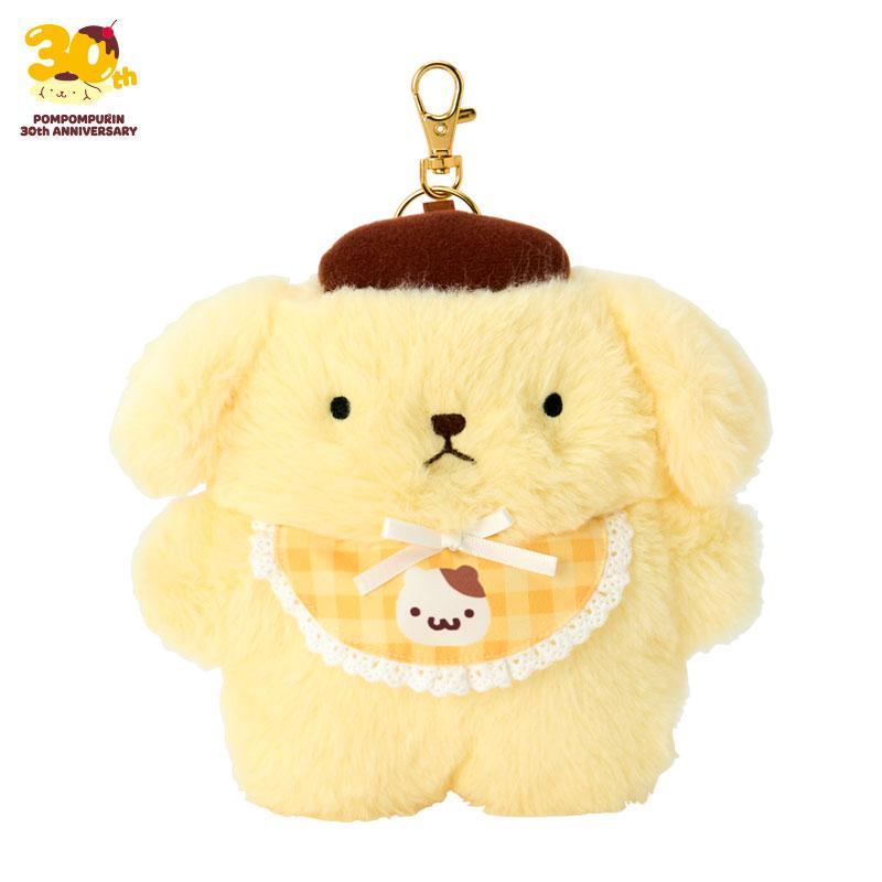SANRIO | Pompompurin Character-shaped Pass Case Keychain 170x60x160mm (Pompompurin 30th Anniversary Pompompurin From Back Then)