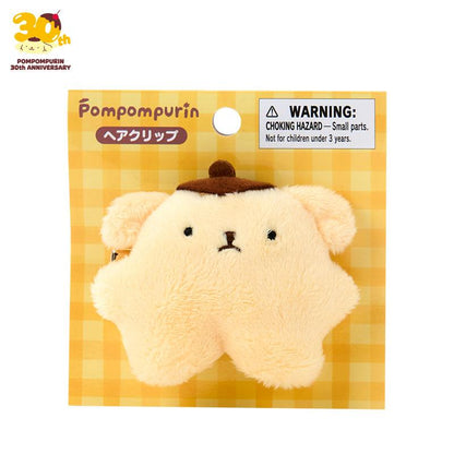 SANRIO | Pompompurin Character-shaped Hair Clip 70x30x65mm (Pompompurin 30th Anniversary Pompompurin From Back Then)
