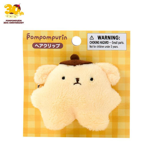 SANRIO | Pompompurin Character-shaped Hair Clip 70x30x65mm (Pompompurin 30th Anniversary Pompompurin From Back Then)