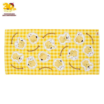 SANRIO | Pompompurin Face Towel 720x3x340mm (Pompompurin 30th Anniversary Shop Exclusive)