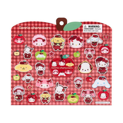SANRIO | Crystal Stickers 205×2×175mm (Autumn Apple Gingham Red)