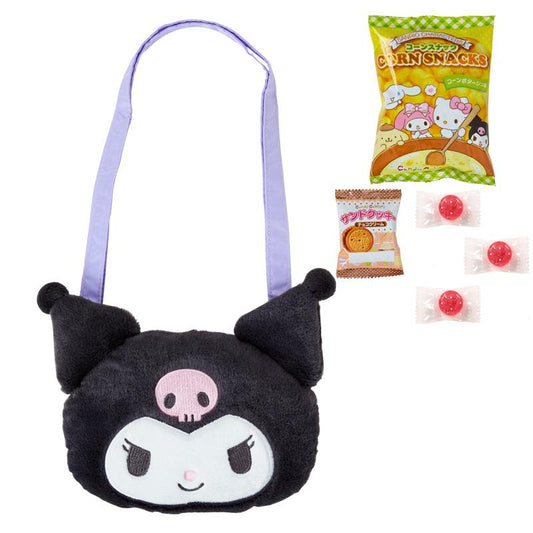 SANRIO | Kuromi Candy & Face-Shaped Shoulder Bag 230x80x160mm (excluding shoulder strap)