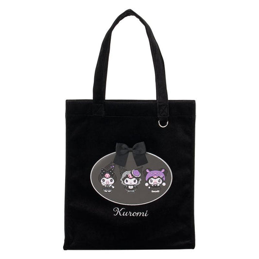 SANRIO | Kuromi Tote Bag 320×80×360mm (All Black Kuromi Mode)